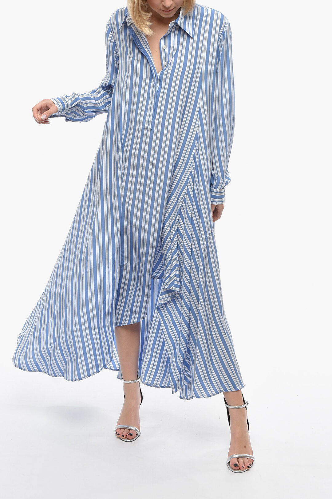 Maxi Kaftan Michael Kors Kaftan Dress Metallic Crinkled Georgette