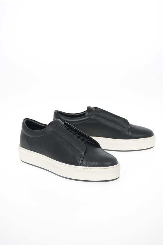 Armani COLLEZIONI Leather Sneakers men - Glamood Outlet