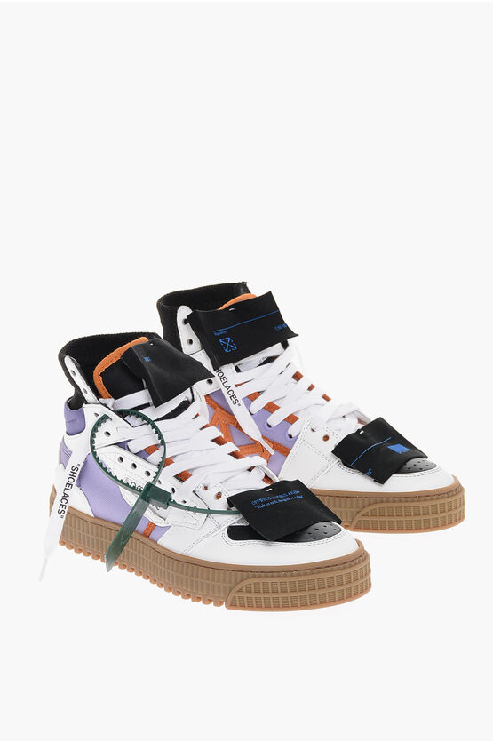 Shop Off-white Color Block 3.0 Off Court High-top Sneakers