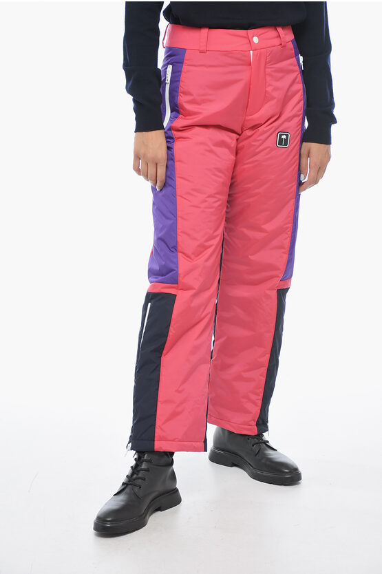 Palm Angels Color Block Designed Thunderbolt Ski Pants