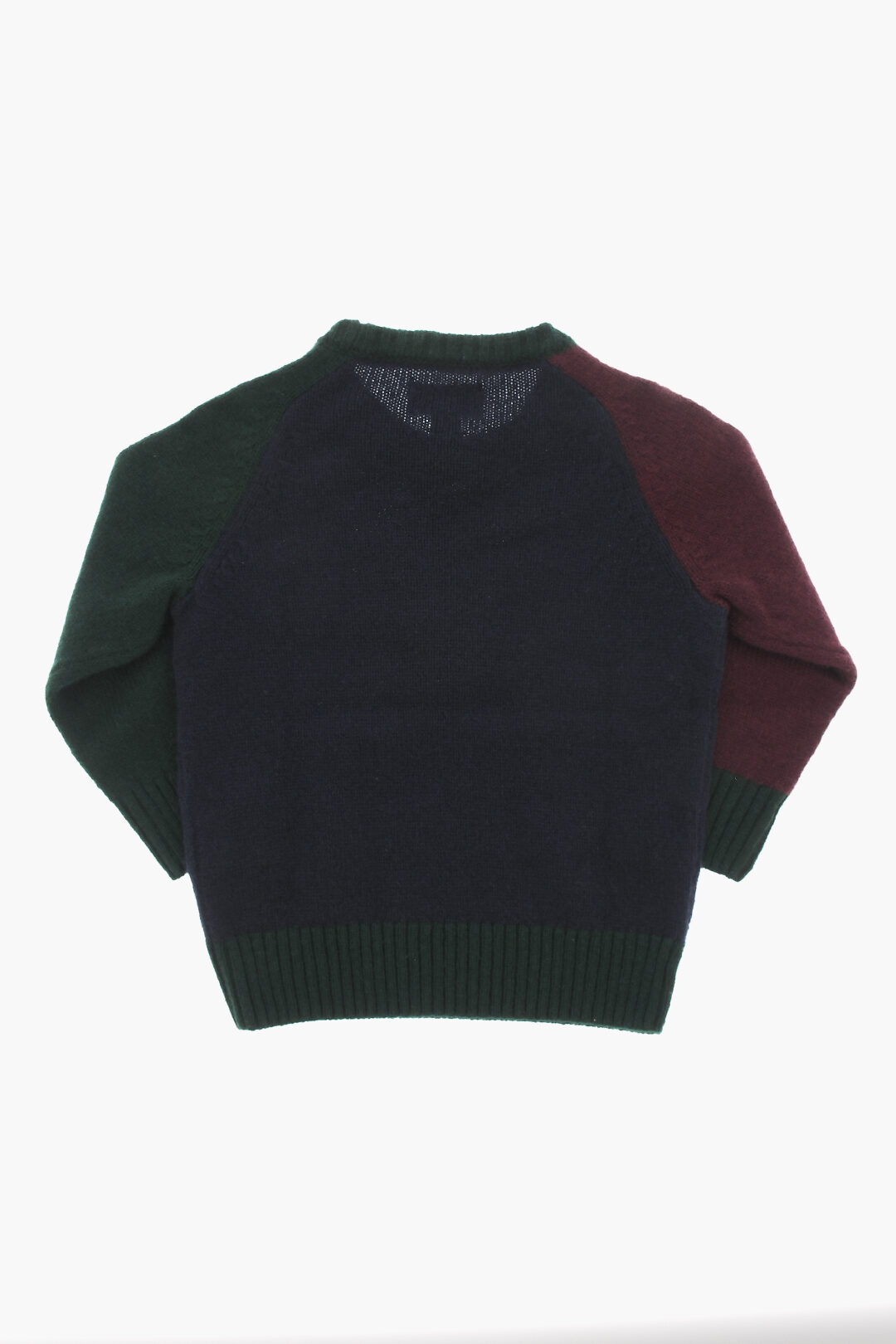 Black Cashmere factory Color blockPullover Sweater