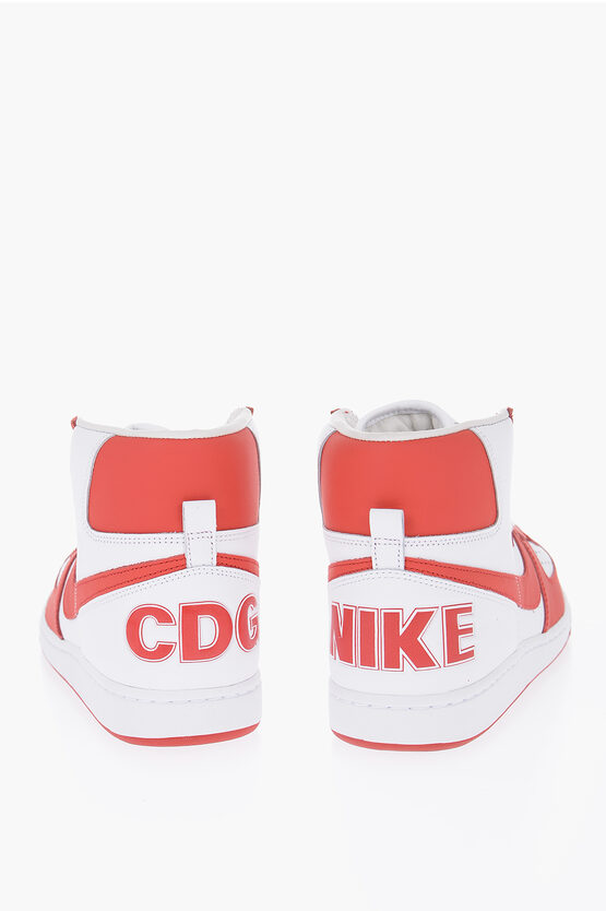 COMME DES GARCONS HOMME PLUS Two-Tone Leather TERMINATOR High-Top Sneakers