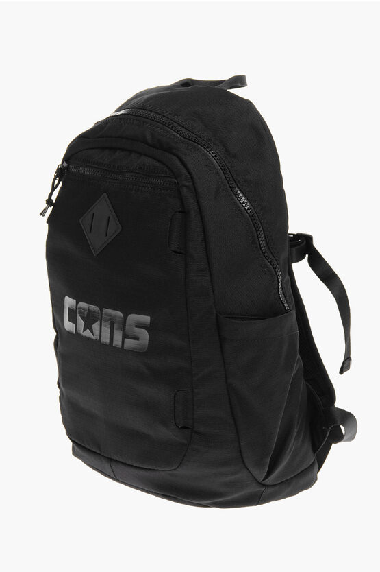 CONS Solid Color Backpack with Tone on Tone Printing