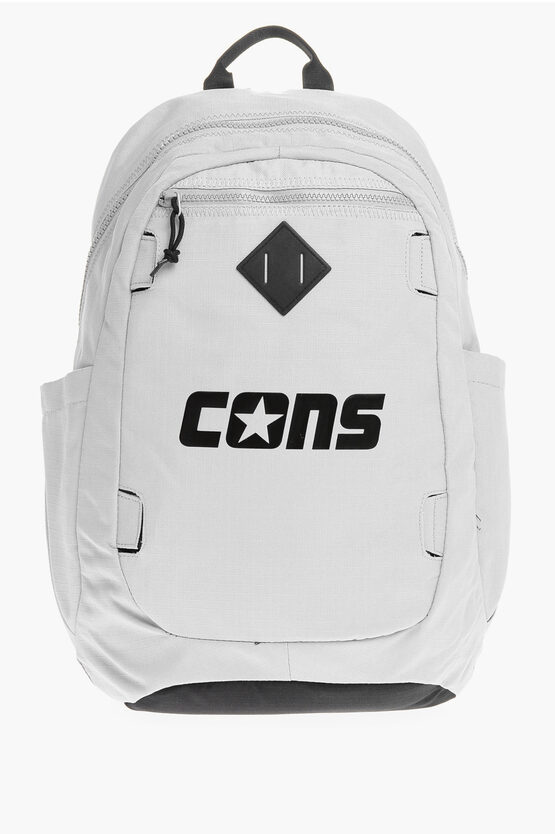 Converse Cons Two-tone Backpack With Contrasting Print In Black
