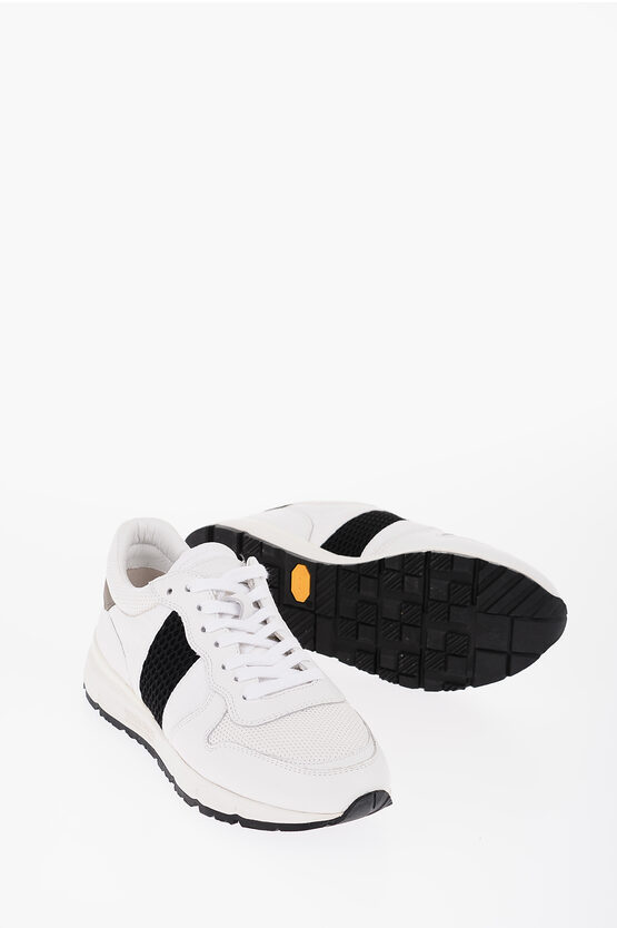Woolrich Contrast Details Leather Rodi Low-top Sneakers In White