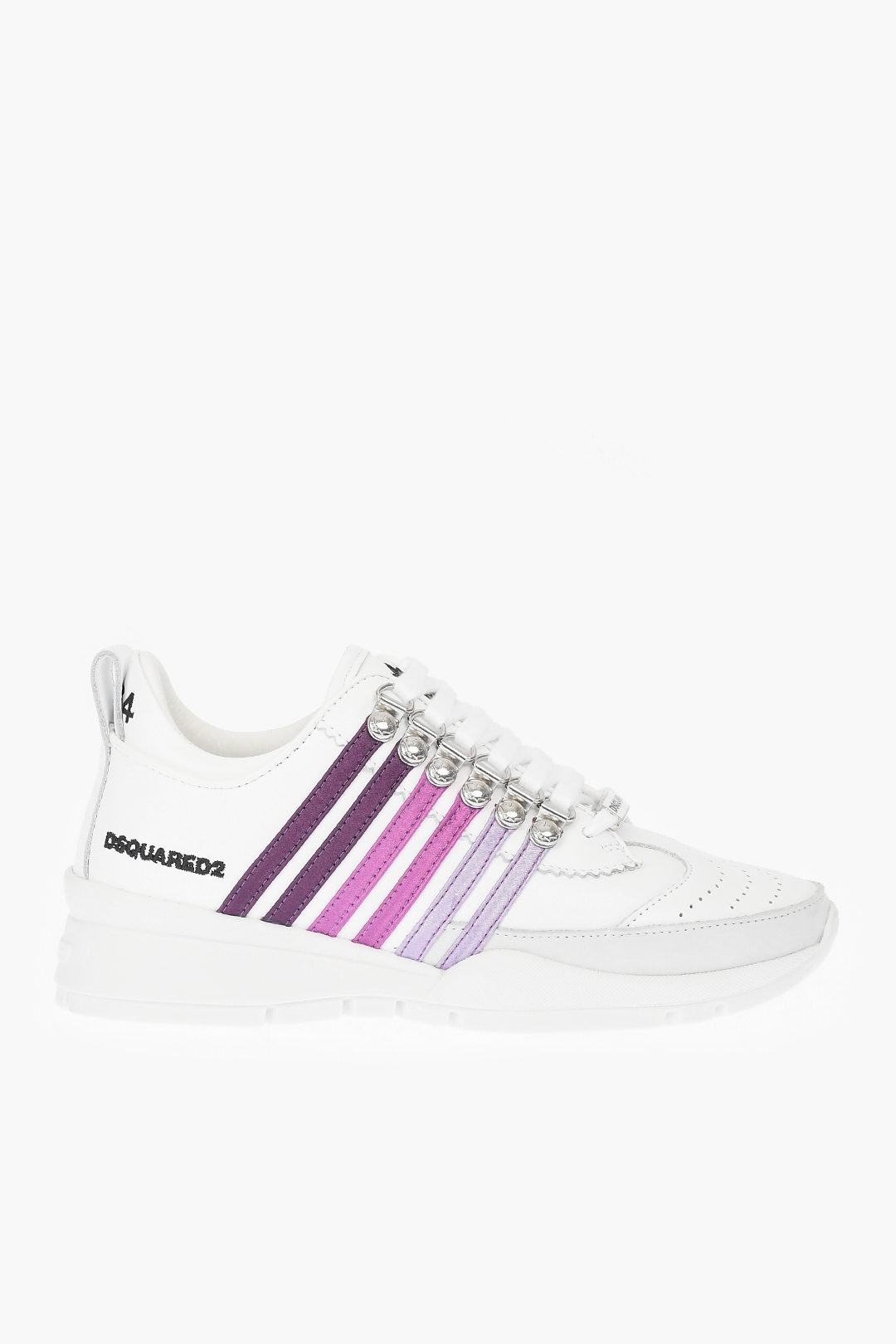 Uil Extractie Brig Dsquared2 contrasting details leather sneakers women - Glamood Outlet