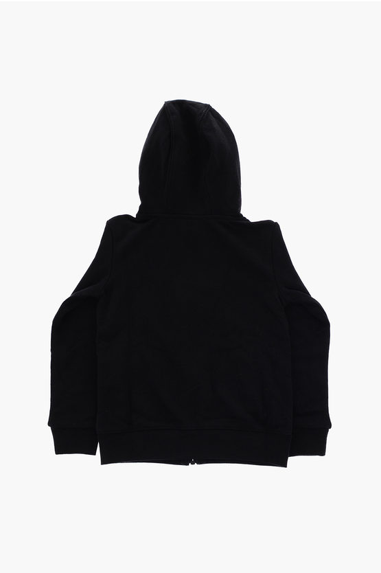 Contrasting Details Solid Color Sweatshirt