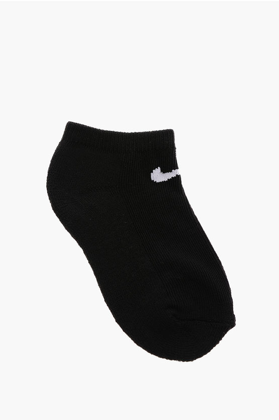 Contrasting Logo Solid Color 3 Socks Set