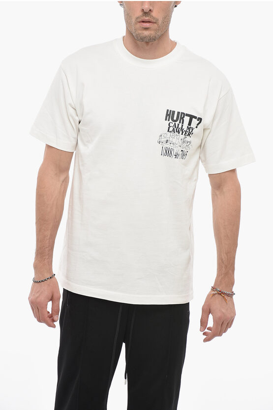 Shop Market Contrasting Printed Crew-neck T-shirt