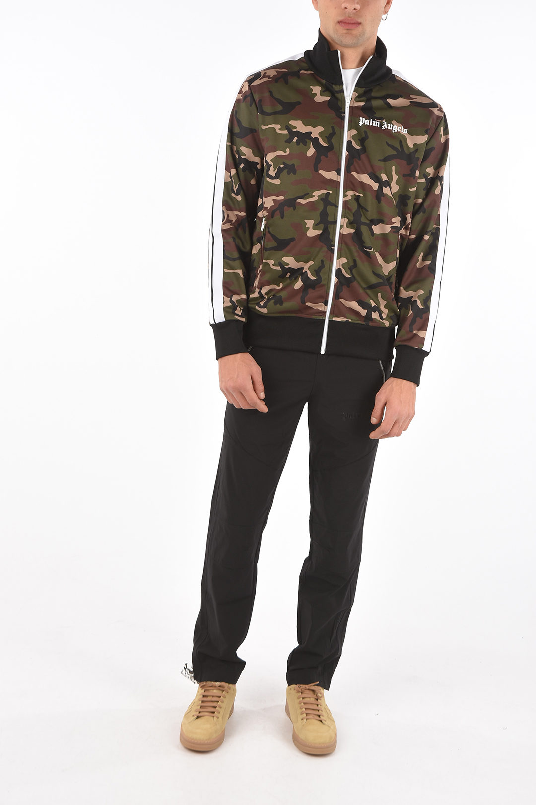 contrasting side band camouflage CLASSIC track sweatshirt
