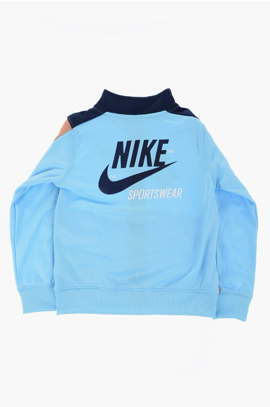 Contrasting side Bands Joggers and Sweatshirt Set