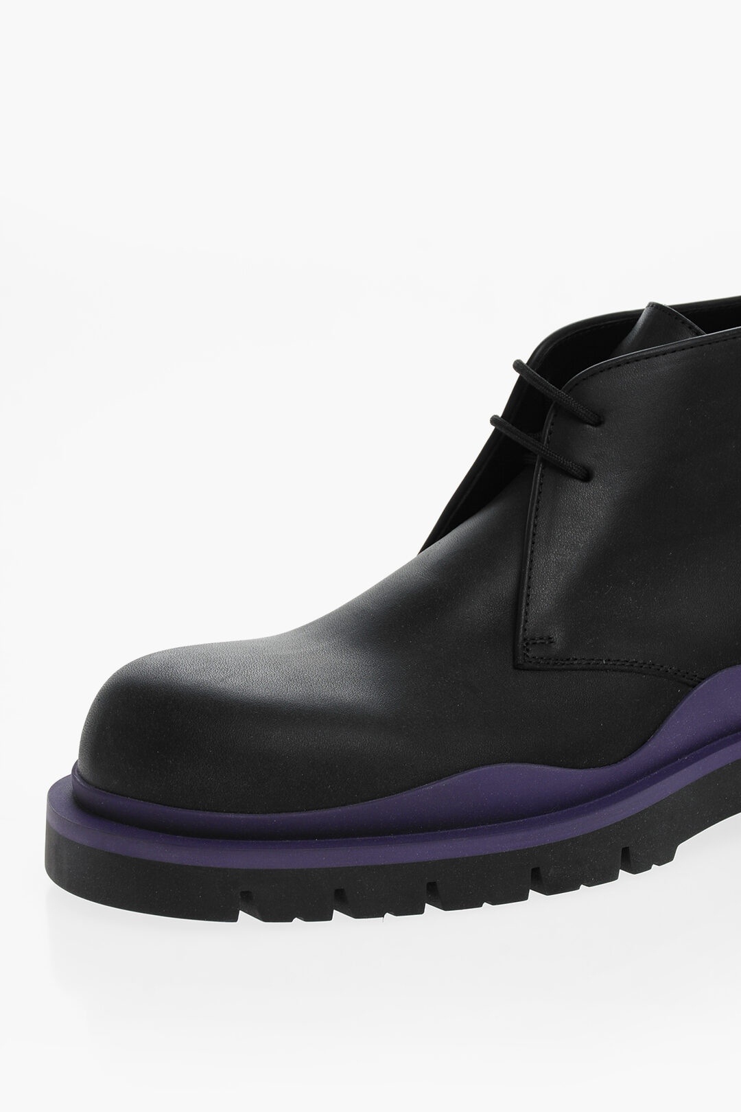 Bottega Veneta Contrasting Sole Leather Lace-up Desert