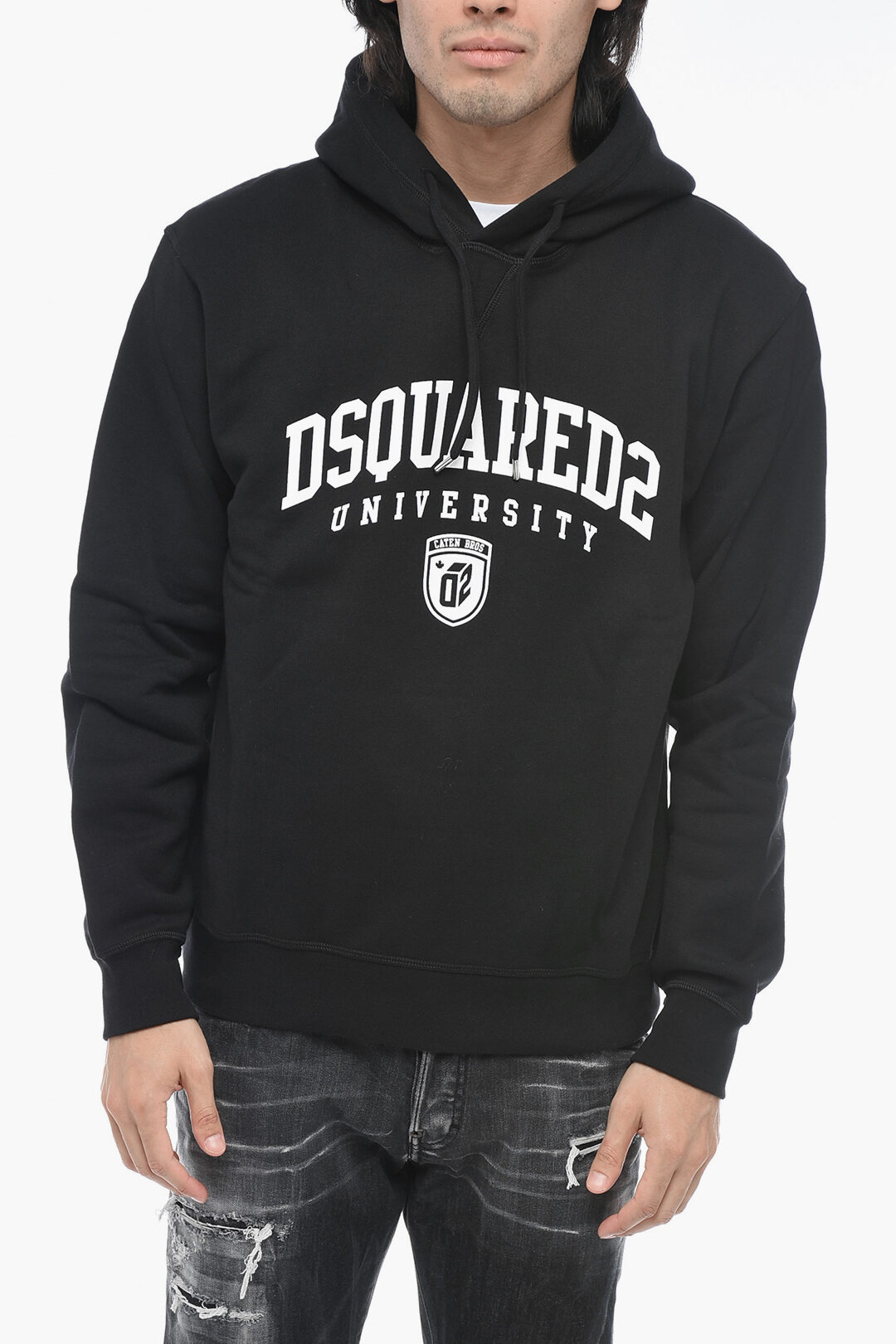 【関税/送料無料】D SQUARED2*Cool Fit printed hoodie Dsquared2 Cool Fit Hoodie Sweatshirt with UNIVERSITY Print
