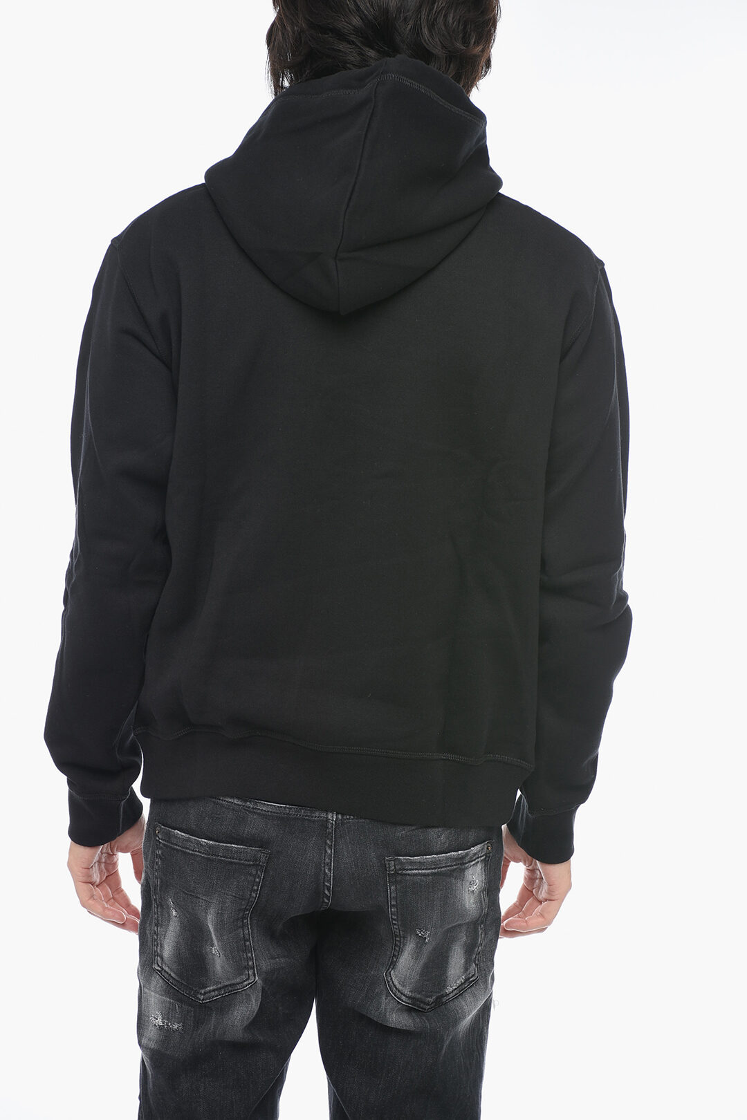 【関税/送料無料】D SQUARED2*Cool Fit printed sweatshirt Dsquared2 ICON Brushed Cotton COOL FIT Crew-Neck Sweatshirt