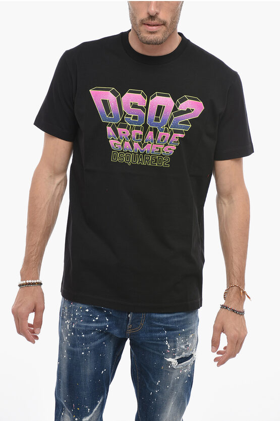 Dsquared2 Cool Fit T-shirt With Logo Print In Multi