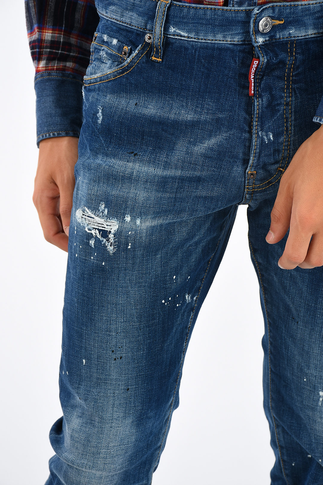 Sparen Sie 2% DSquared² Baumwolle 18cm Jeans Aus Baumwolldenim cool Guy in Blau für Herren Herren Bekleidung Jeans Enge Jeans 
