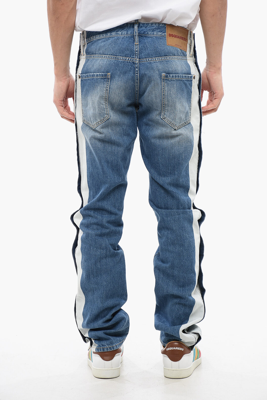 Dsquared2 Cool Guy STRIPPER Jeans With Side Buttons 18 cm men