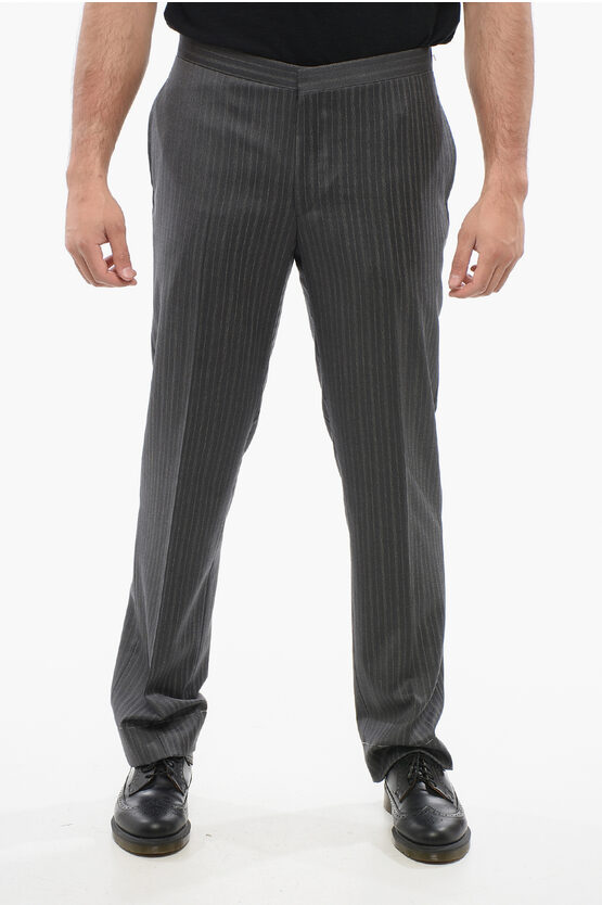 Corneliani Cc Brothers Pinstriped Virgin Wool Pants