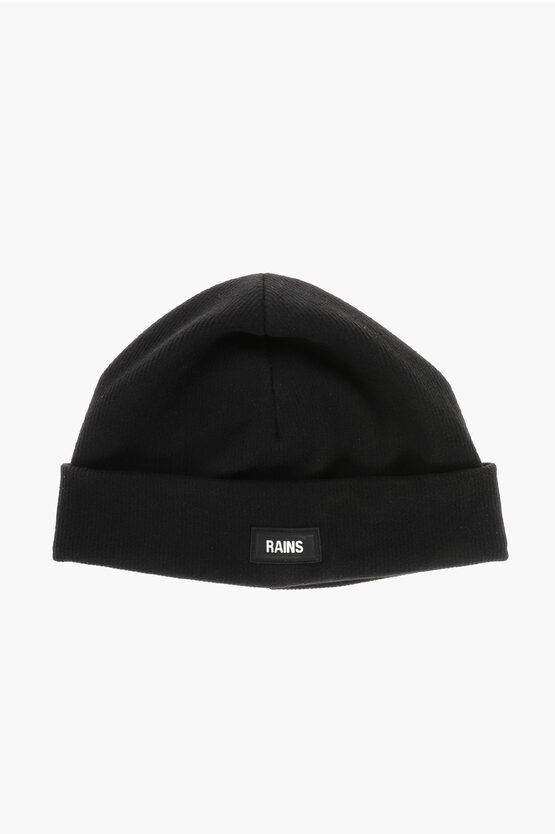 Rains Corduroy Beanie Hat In Black