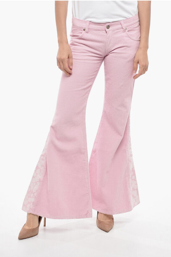 Erl Low-waisted Corduroy Flared Trousers