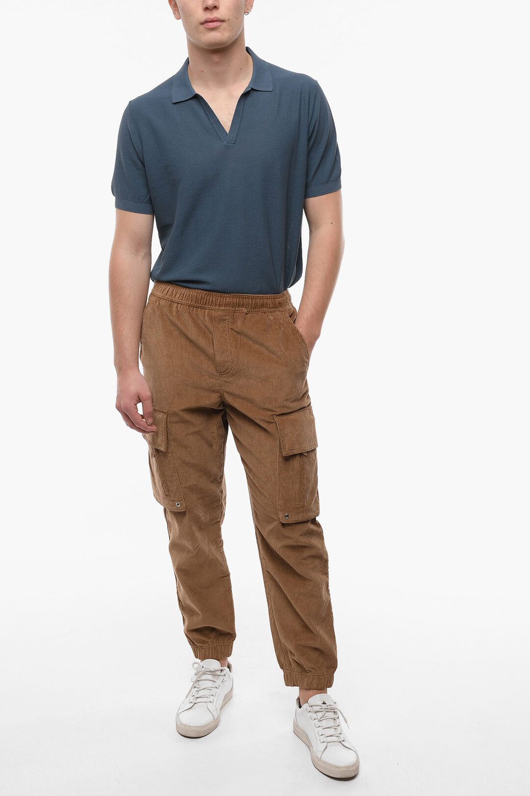 Burberry Corduroy Cargo Pants with Elastic Cuffs men - Glamood Outlet