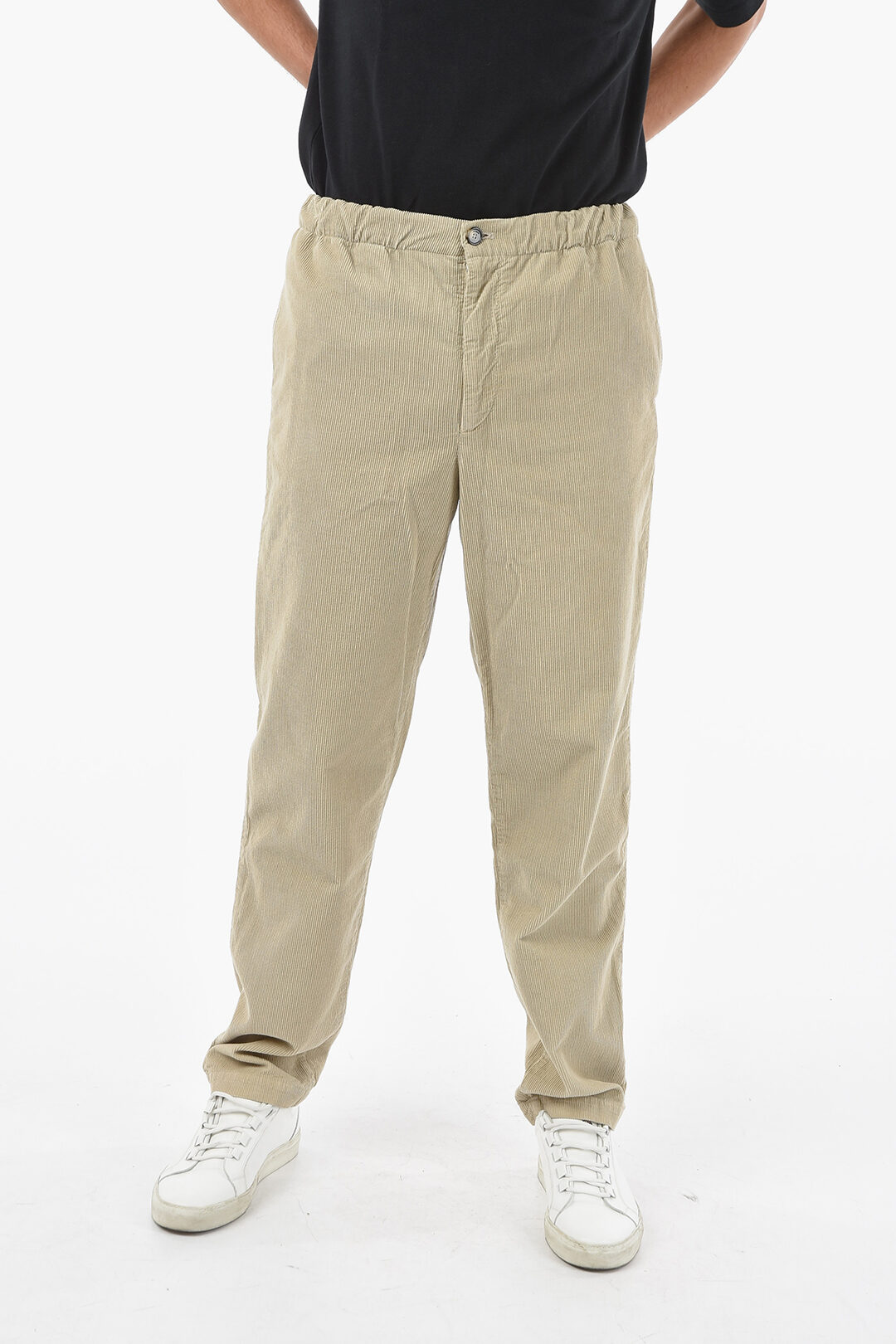 Kenzo Corduroy Chino Pants with Elasticated Waist Band men