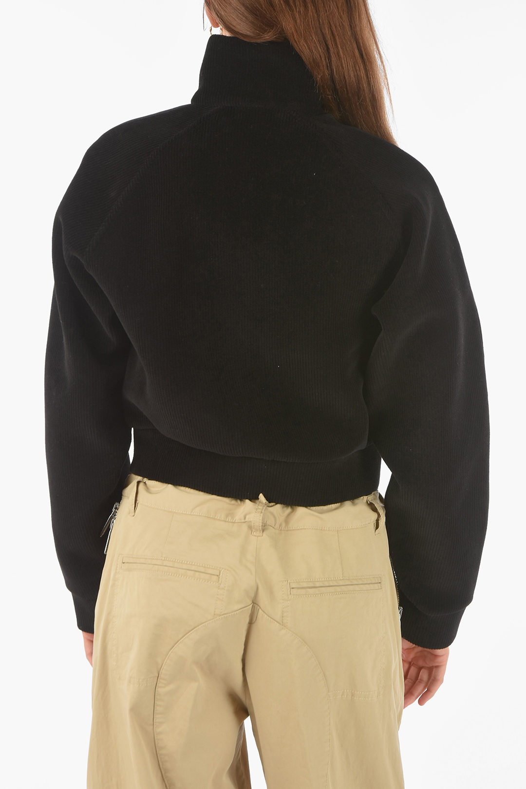 Dsquared2 corduroy COOL RAGLAN FIT sweatshirt with zip