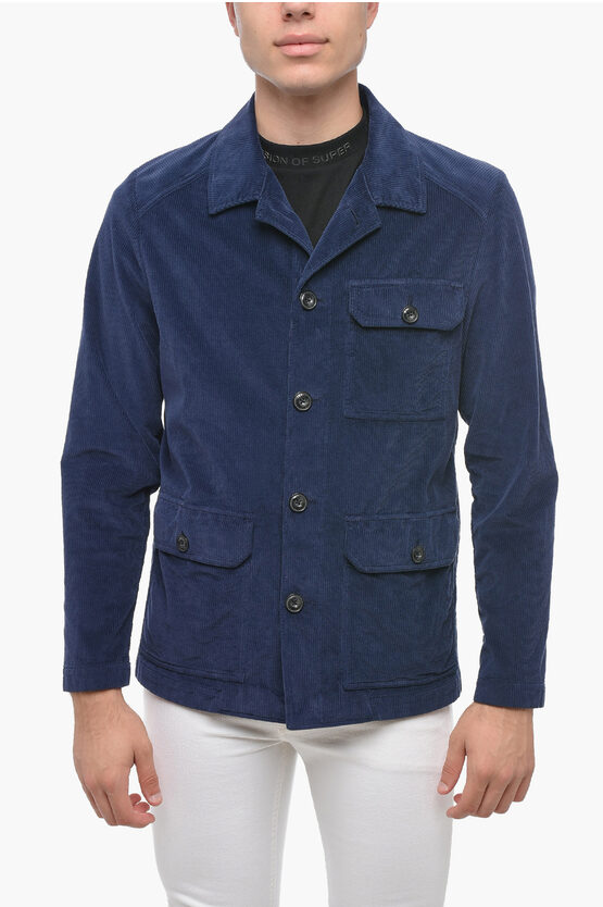 Altea Corduroy Harrison Overshirt With Collar