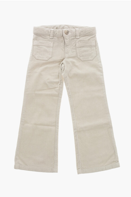 Bonpoint Corduroy Junon Bootcut Pants In Neutral