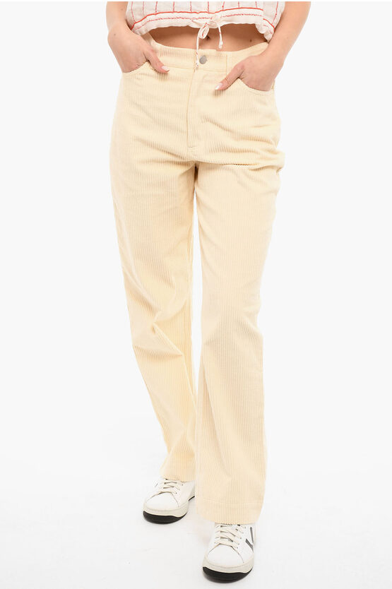 Holzweiler Corduroy Naomi Trousers In Gold