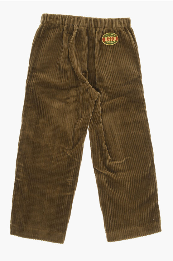Corduroy Pants with Industrial Belt
