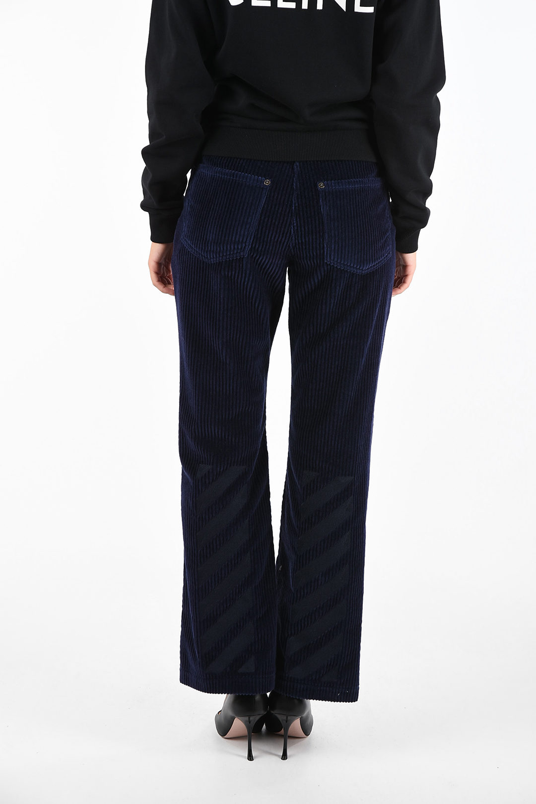 off white corduroy jeans