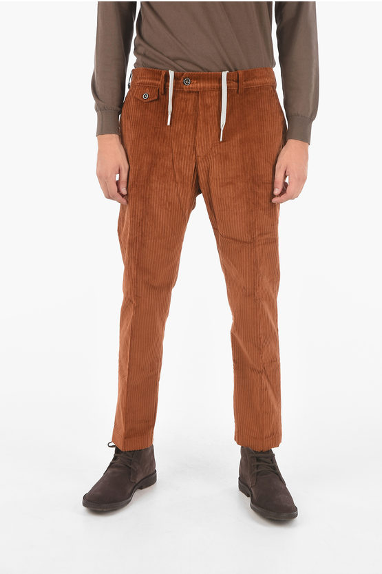 Cruna Corduroy Ravalc.s. Trousers In Brown