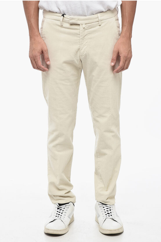 Shop Quattro.decimi Corduroy Slim Fit Chino Pants