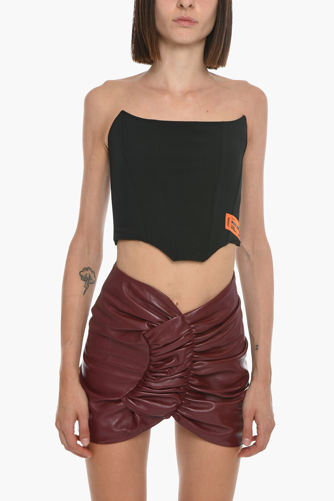 Tube Top with Zip Fastening