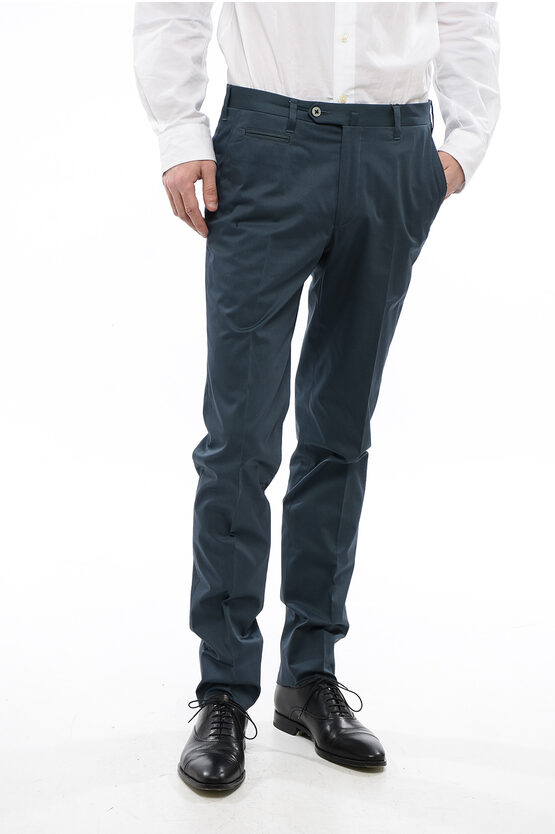 Corneliani Cotton Academy Pants In Gray