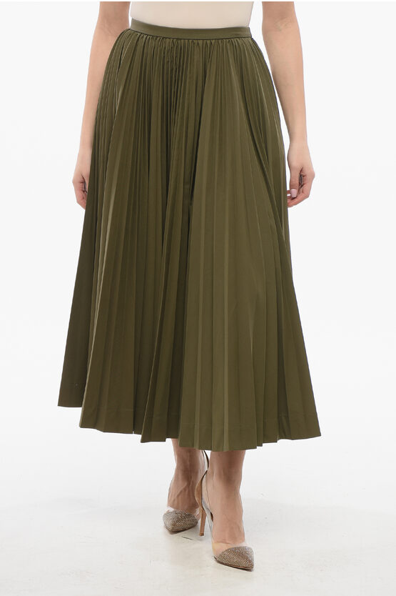 Dior Cotton Accordion Midi Skirt
