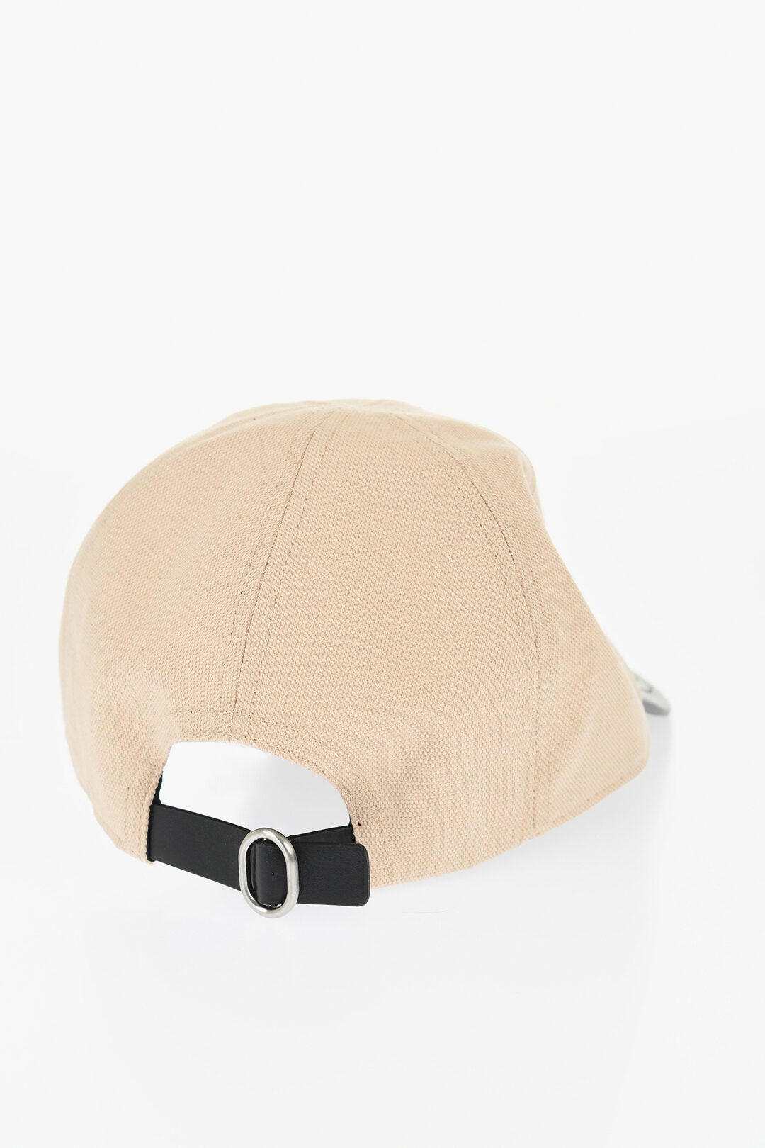 Jil Sander Cotton And Linen Cap with Leather Detail men Glamood