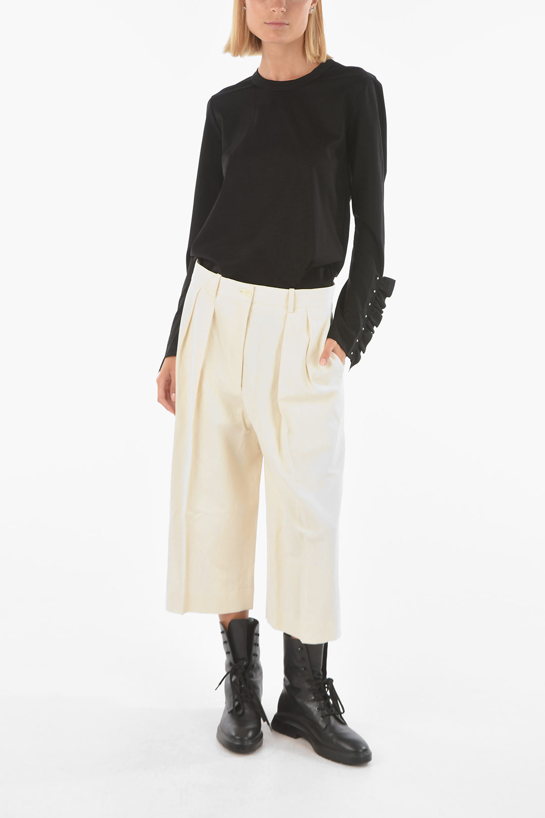 The Row Cotton and Linen LISA Gaucho Pants women - Glamood Outlet