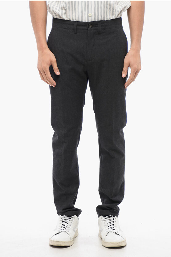 DEPARTMENT 5 COTTON AND VIRGIN WOOL MIKE PANTS WITH BELT LOOPS