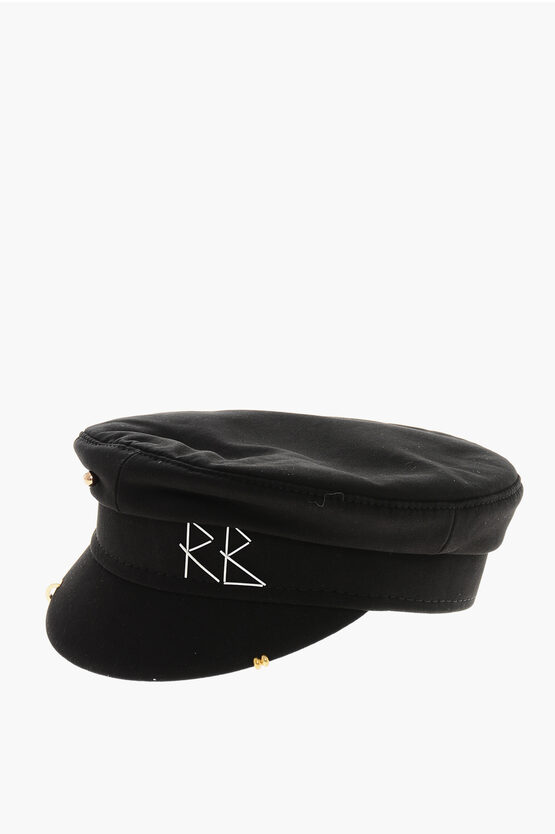 Ruslan Baginskiy Cotton Baker Bow Hat With Studs