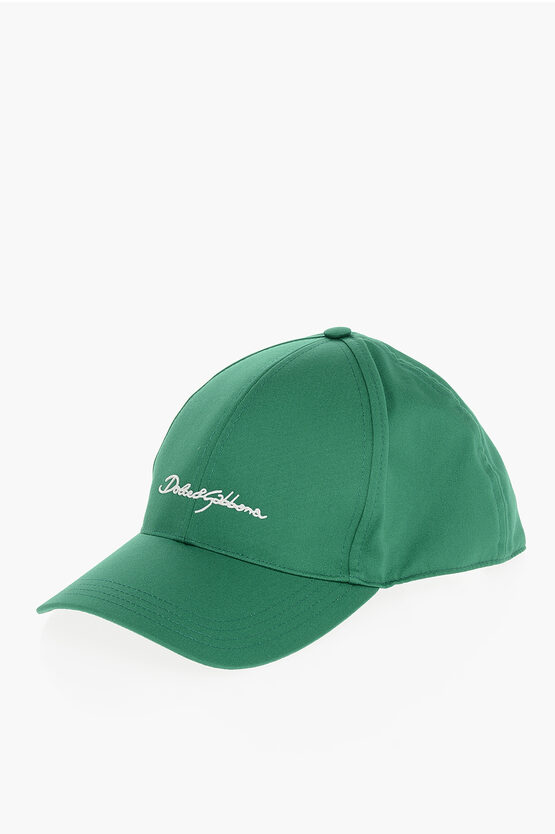 Dolce & Gabbana Cotton Baseball Cap With Embroidered Logo