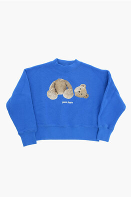 Palm Angels Bear Sweatshirt in Blue