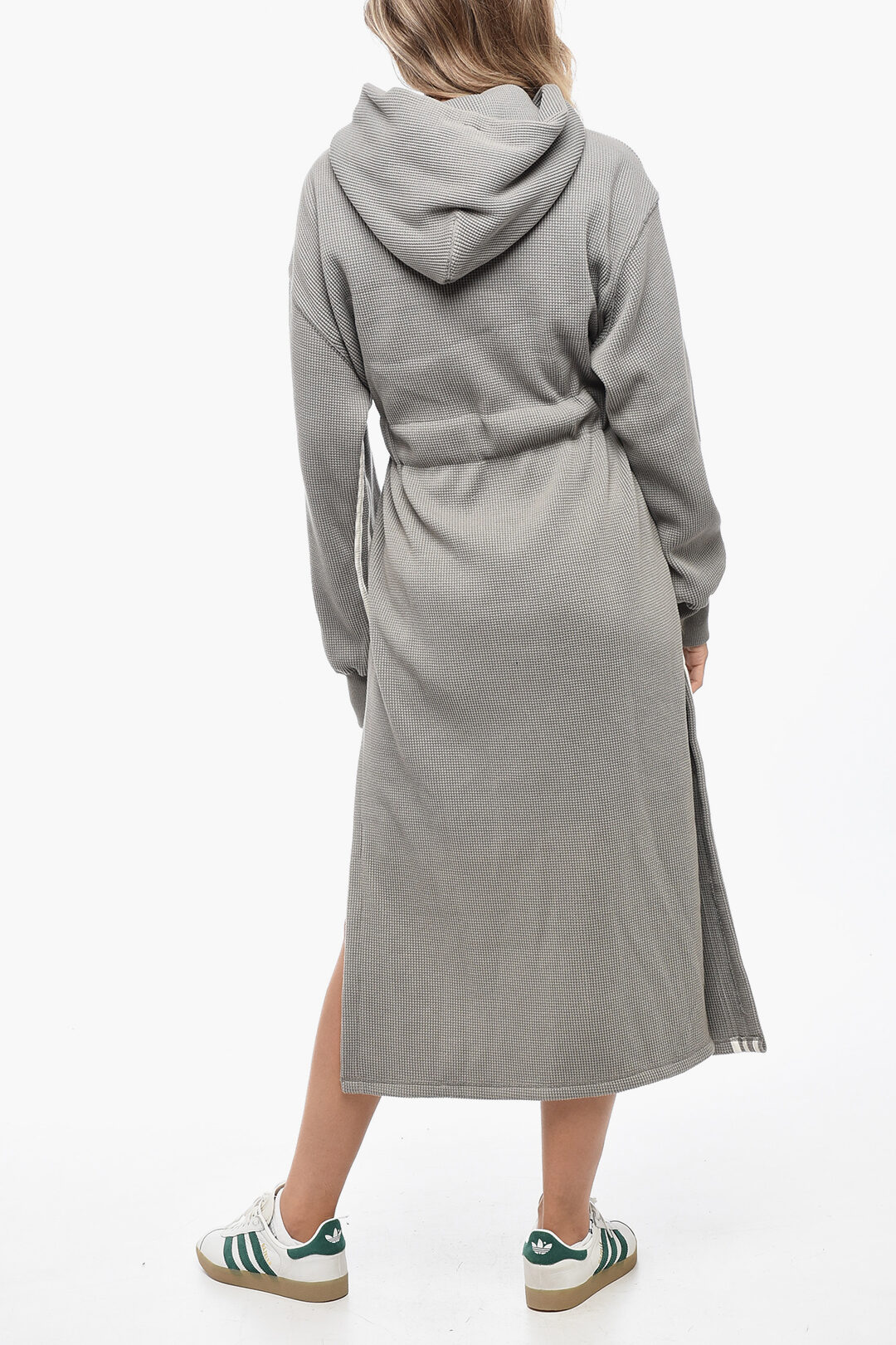 Adidas Cotton Blend BATHROBE Dress with Front Zip women - Glamood