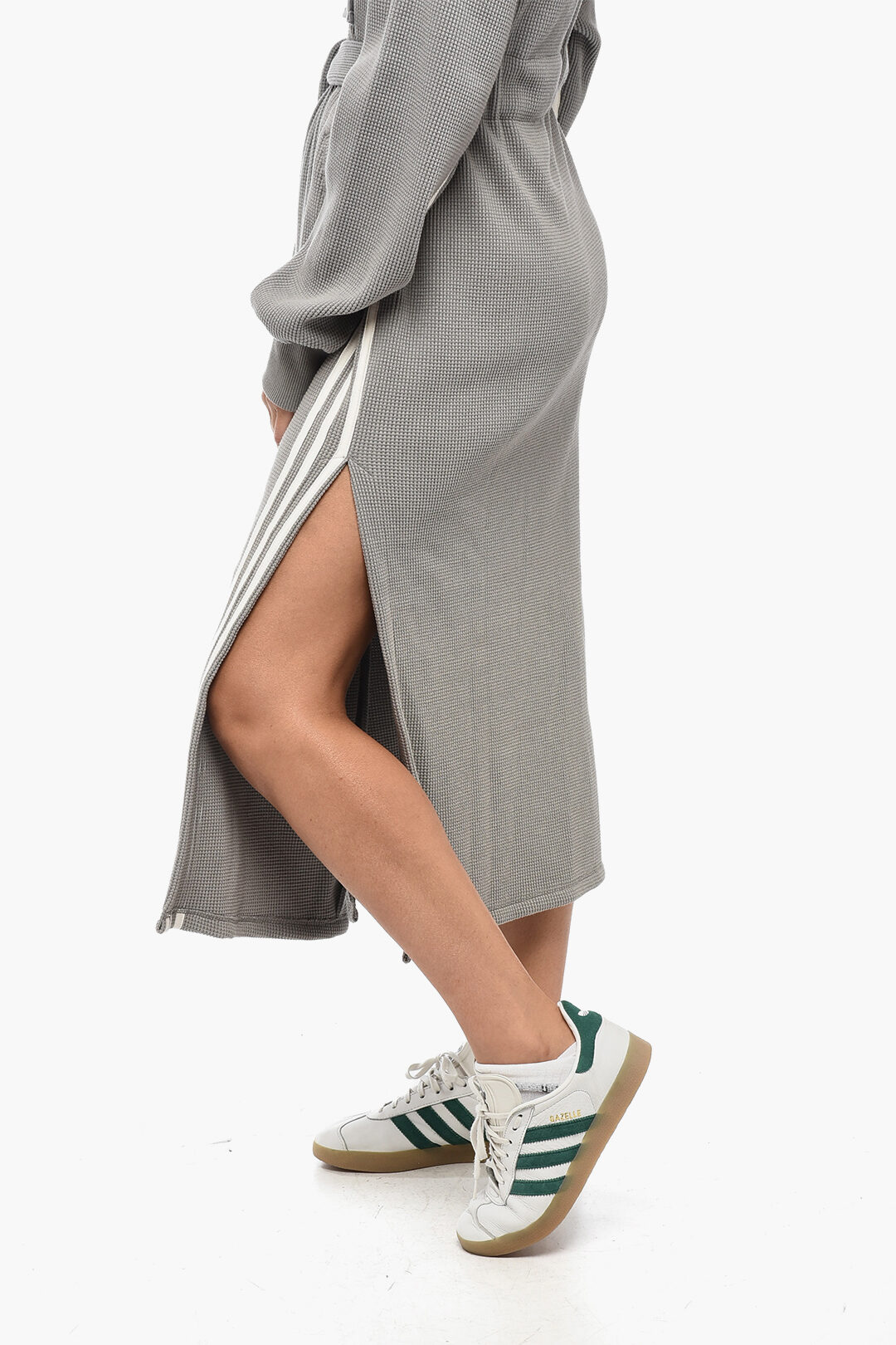 Adidas Cotton Blend BATHROBE Dress with Front Zip women - Glamood