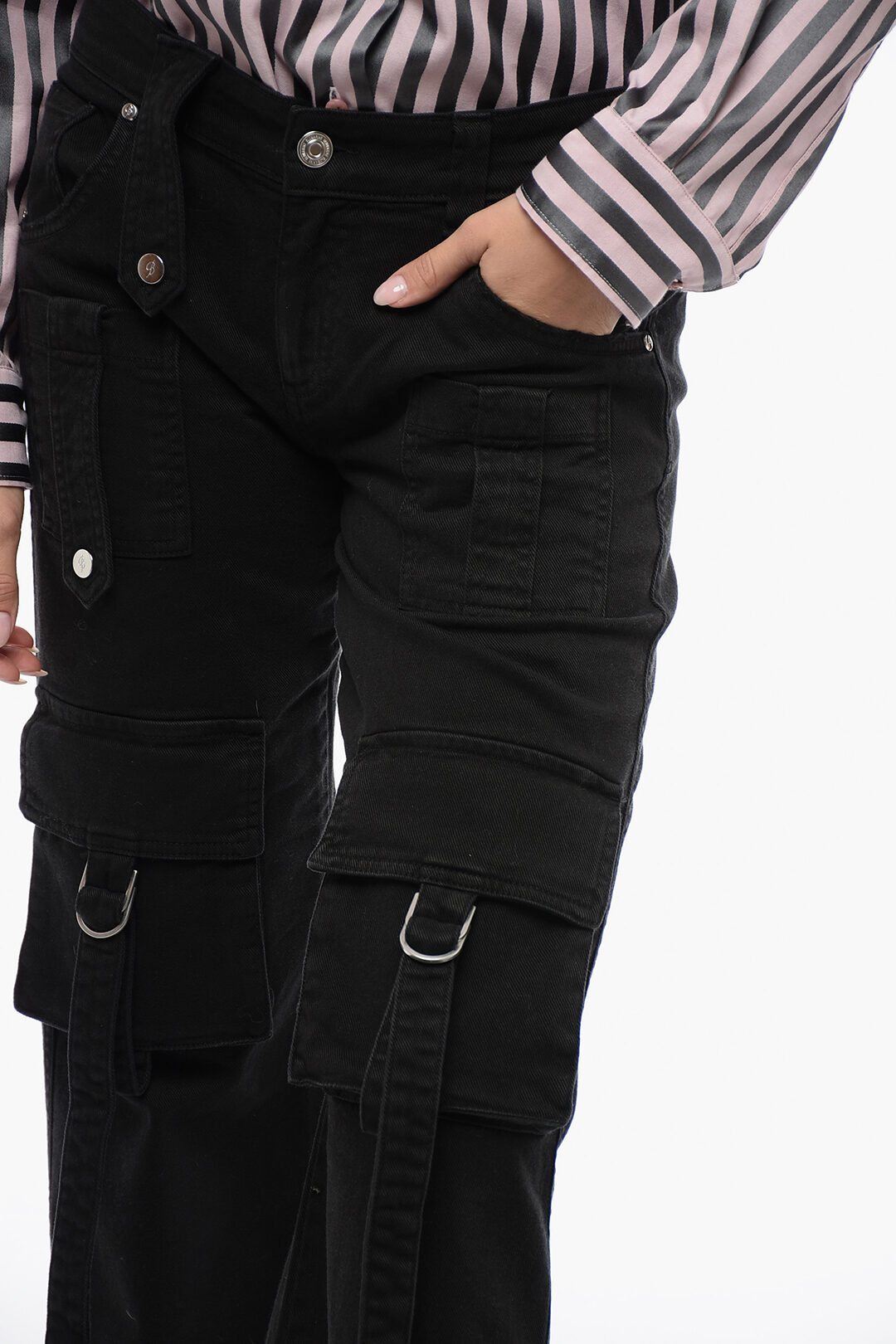 Blumarine Cotton Blend Bootcut Cargo Pants women - Glamood