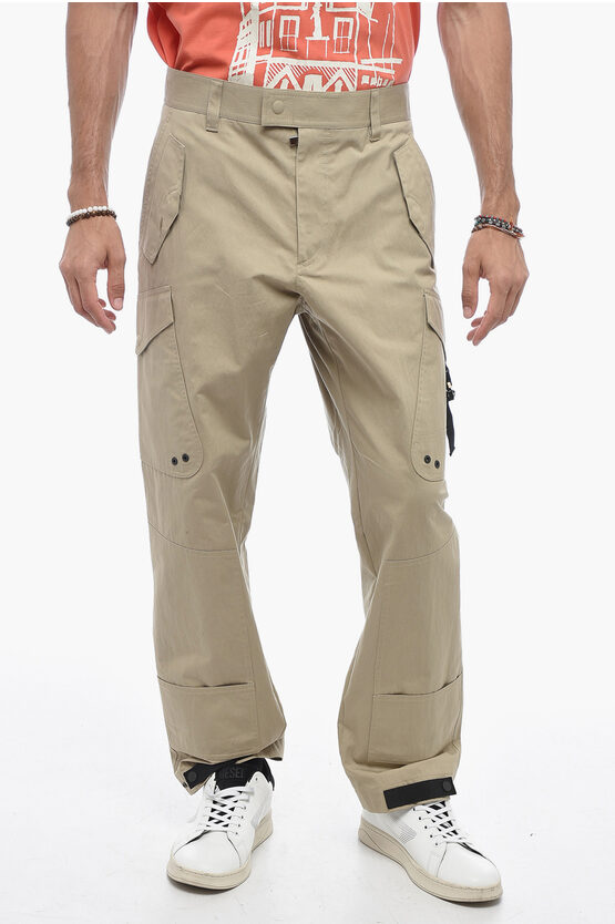 Dior Cotton Blend Cargo Pants With Safety Details