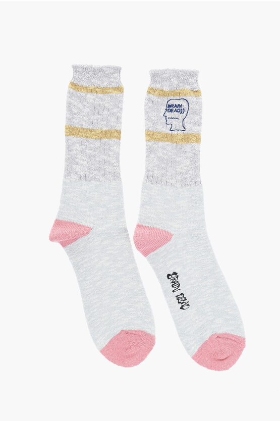 Brain Dead Cotton Blend Gimme5 Socks