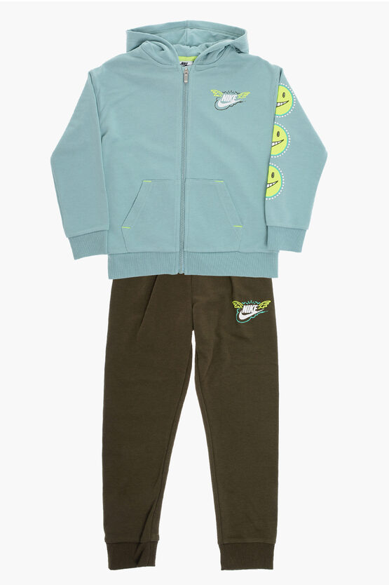 Cotton Blend Hoodie and Joggers Set