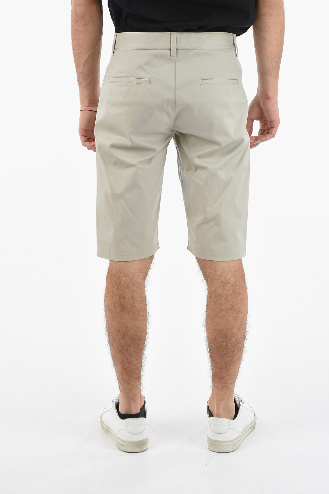 Off-White Cotton Blend INDUSTRIAL BELT Chino Shorts men - Glamood Outlet